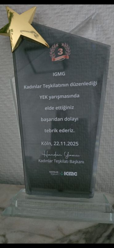 Gent Şubesi, YEK Yarışmasında 17 Bölge Arasında 3.’lük Elde Etti